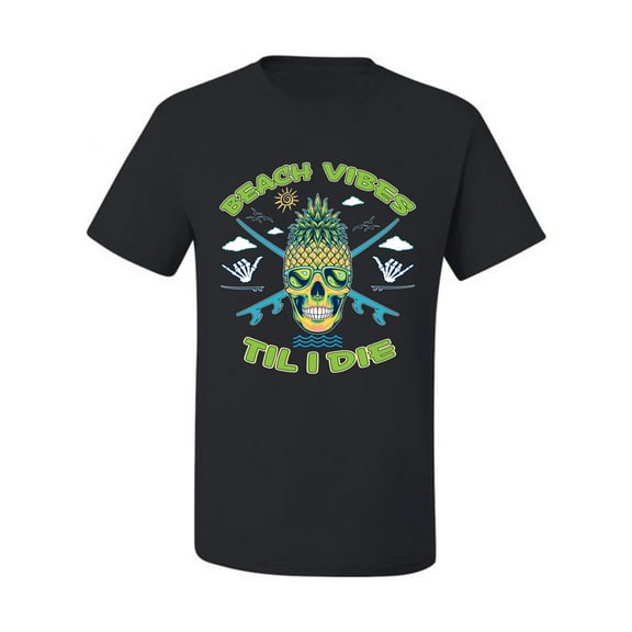 Wild Bobby Beach Vibes Till Die Men Tee