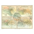 thumbnail image 2 of Cortambert 24x19 White Modern Wood Framed Museum Art Print Titled - Ancient Geographical Systems - Cortambert 1880, 2 of 4