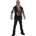 thumbnail image 1 of Terminator Salvation Movie Child's Costume Deluxe T600, Medium, 1 of 1