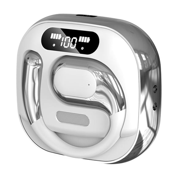 Bearachild Auriculares Bluetooth supraaurales cómodos de usar durante largos periodos con cancelación de ruido Teléfono y Comunicación blanco