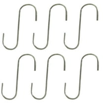 RAParts Six (6) New 5" Steel S-Hooks For Multiple Household and Yard & Garden Applications