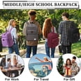 thumbnail image 2 of Mochila VASCHY School para hombre y mujer negra, 2 of 7