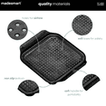 thumbnail image 3 of Soft Sink Tray, Dish Drying and Food Prep, Portable, Non-Slip Base, Carbon, 3 of 7