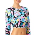 thumbnail image 4 of Endless Waves Junior's Flower Hour Long Sleeve Rashguard, 4 of 5