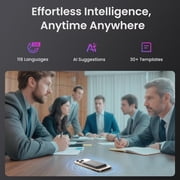 AI Voice Recorder, App Control, AI Analysis & Summarize for for Lectures, Meetings, Calls, 64GB Memory