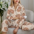 thumbnail image 6 of Naloa Groovy Disco Pumpkin Pajamas for Women Set, Womens Pajama Sets, Lounge Sets for Women, 2pjs for Women-Large, 6 of 7
