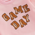 thumbnail image 5 of Okbabeha Toddler Baby Football Outfit Boy Girl Game Day Sweatshirt Long Sleeve Shirt Pullover Kids Top Fall Winter Clothes, 5 of 7