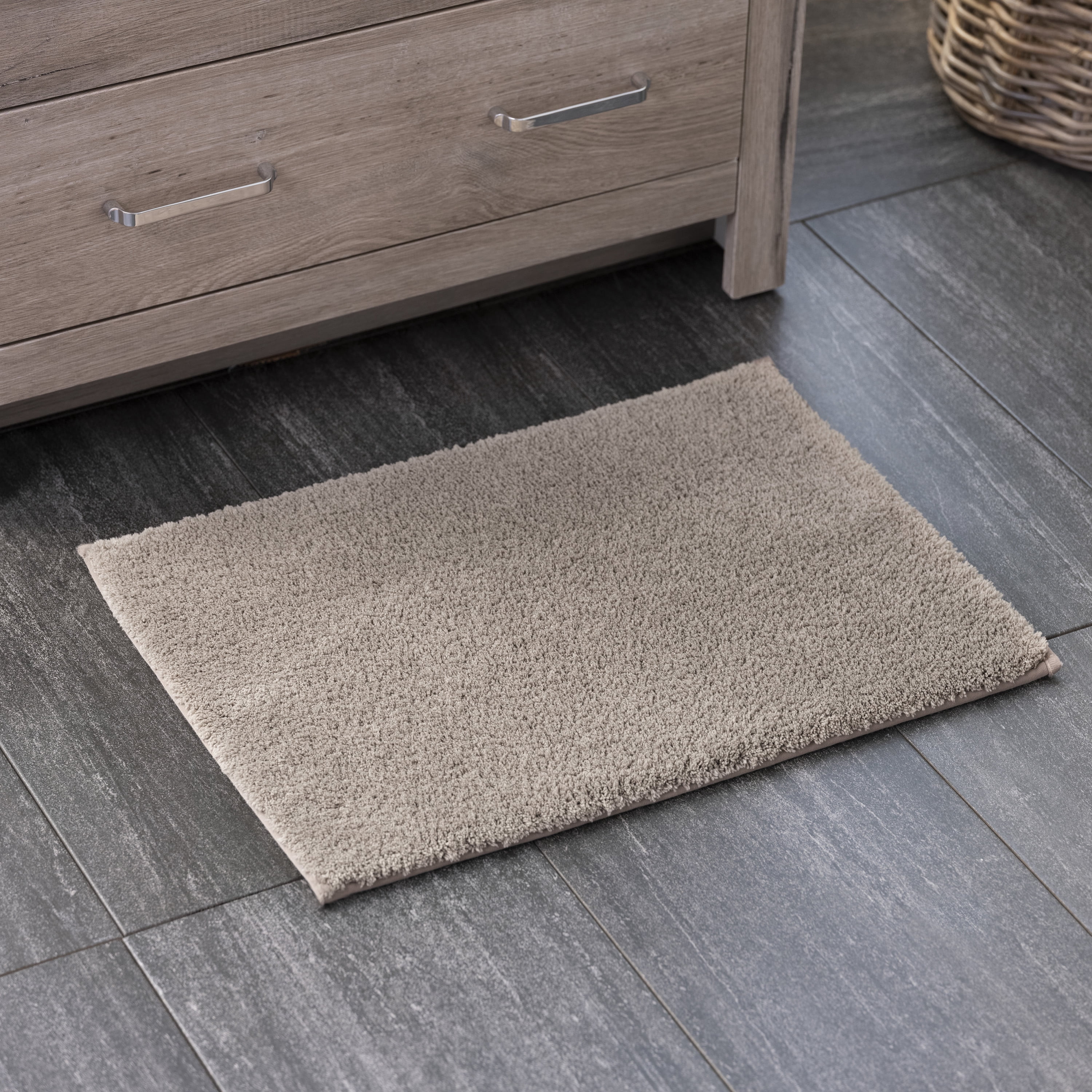 Welhome Microfiber Plush Bath Rug, 100 Microfiber DRYLON™, 2130 GSM, 1