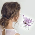 thumbnail image 2 of Unique Bargains Fashion Butterfly Small Clip Hairdo Clip for Women 6 Pcs Gold Tone Pink Purple, 2 of 5