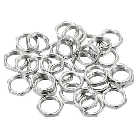 

Uxcell M10x1.0 Steel Hex Nuts Zinc Plated Hardware Nuts Screw Bolt Fasteners 3mm Height 12mm Hex Width 30 Pack