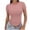 *Pink, variant on ClodeEU Womens Summer Round Neck Short Sleeve Slim Fit Crop Tee,Cute Trendy Tight Tshirts Pink,Womens Plus S