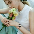 thumbnail image 3 of Comvin Flower Engraved Band Compatible with Apple Watch Bands for Women 40mm 38mm 41mm, Soft Silicone Band with Decorative Apple Watch Charms for iWatch Series 9 8 7 6 5 4 3 2 1 SE (With Band), 3 of 9