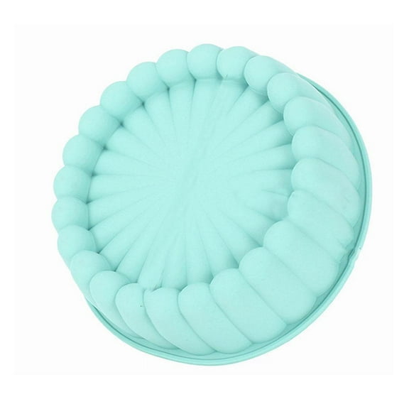 SharkTRUE Silicone Charlotte Cake Pan Reusable Round Cake Molds Fluted Baking Molds Nonstick Tart Cake Molds Flan For Layer Pie Bread