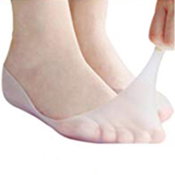 YIGSECU 1 Pair of Soft Silicone Foot Protective Socks Non Slip Breathable Socks Anti Slip Foot Care Protector for Women Men Foot
