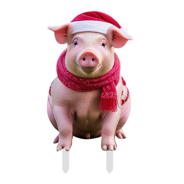 KNFATEQVEDG Canada Day Christmas Christmas Garden Funny Animal Decorations Holiday Garden Funny Animal Decorations Christmas Welcome Sign Garden Funny Animal Card Decorations (F) My Items