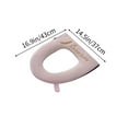 thumbnail image 3 of Leodye 1PCS Winter Adhesive Toilet Seat Pad - Warm Cover, Household Toilet Ring Cushion -16.9x14.5x0.79in, 3 of 6