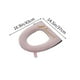thumbnail image 3 of Adhesivo para la tapa de la tapa del asiento del váter de invierno | Anillo de asiento de inodoro de felpa suave de forro polar | Encaja en inodoros pequeños | Antideslizante, lavable, reutilizable, 3 of 6