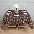 thumbnail image 3 of Dark Christmas Animal Pattern Square Tablecloth,Waterproof Square Table Cover,Wipeable Spillproof Washable Table Cover for Home Kitchen Party Decor 42"X42"(107x107cm), 3 of 6
