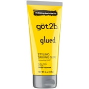 got2b Glued Styling Spiking Hair Gel, Water-Resistant, Bold, Screaming Hold Spikes, 6 oz