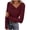 *Wine, variant on ClodeEU Women's Long Sleeve Asymmetrical Neck Ruched Shirts,Spring Fashion Casual Slim Fit Tee Beige,Womens Plus M