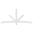 thumbnail image 4 of 96"W x 44"H x 4"D x 4"F, 11/12 Pitch, Alberta Architectural Grade PVC Gable Bracket, 4 of 8