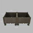 thumbnail image 6 of Barton Garden Bed 2-Piece Elevated Planter Box with Wheels for Vegetables, Flowers, Herbs Outdoor, 6 of 6