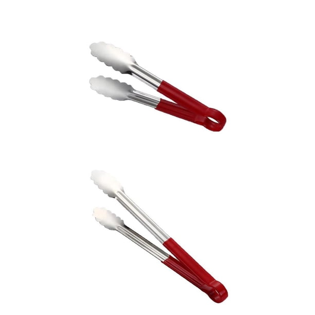 Pinzas de cocina de 2 piezas, pinzas de cocina de material acero inoxidable con resistente al calor para cocina, al , ensalada, pescad BLESIY Pinzas de acero inoxidable para alimentos