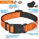 thumbnail image 3 of Set de collar y correa para perros Ladoogo, neopreno reflectante, naranja, 3 of 7