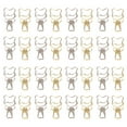 thumbnail image 4 of 100pcs Liant Clips Gold Silver Mignon Ours Forme Forte Force de Serrage Métal Évidé Longue Queue Clips, 4 of 14