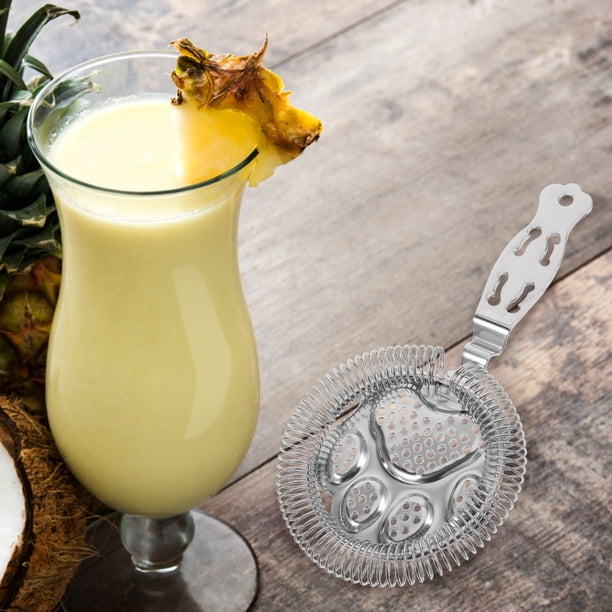 NUOLUX Colador De Barra De Acero Inoxidable Resistente Ideal Para Filtrar Hielos Y Jugos