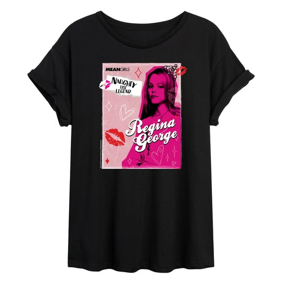 Mean Girls - Regina George Naughty List Legend - Women's Oversized T-Shirt