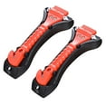thumbnail image 1 of 2 Pieces Car Safety Anti-Slip Hammer Seat Belt Cutter Emergency Class/Window Puncher Auto Rescue Disaster Escape Life Saving Hammer Tool Large, 1 of 5