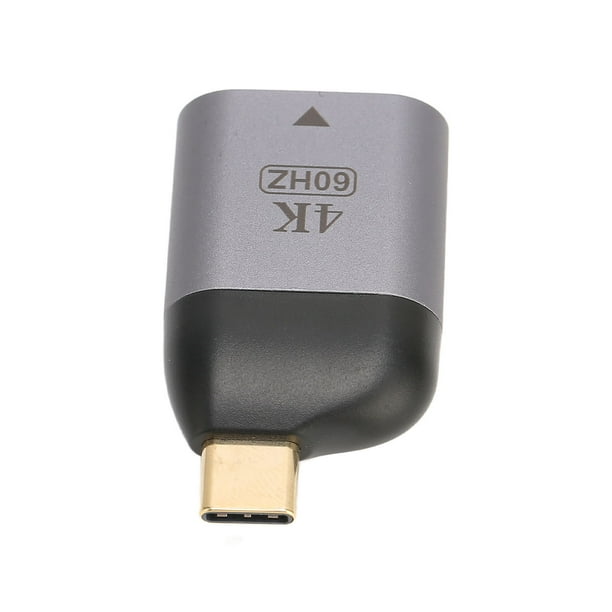 Convertidor USB 3.1, Adaptador De Interfaz Multimedia USB C A HD Pequeño Portátil Tipo C Aleación De Aluminio Macho Para Oficina ANGGREK 60HZ USB C to HD Multimedia Interface Adapter
