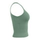 thumbnail image 5 of Camiseta sin mangas con cuello redondo y corte corto para mujer - Camiseta básica informal de verano para adolescentes, mezcla de nailon y spandex, tallas XS-XXXL, 5 of 6