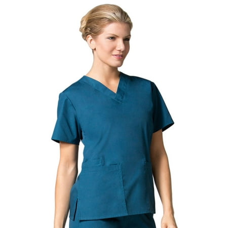 

Core by Maevn Women s V-Neck Solid Scrub Top