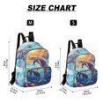 thumbnail image 3 of Dolphins Coral Travel Laptop Backpack Casual Daypack Lightweight Bookbag Compartment for Business, 3 of 7