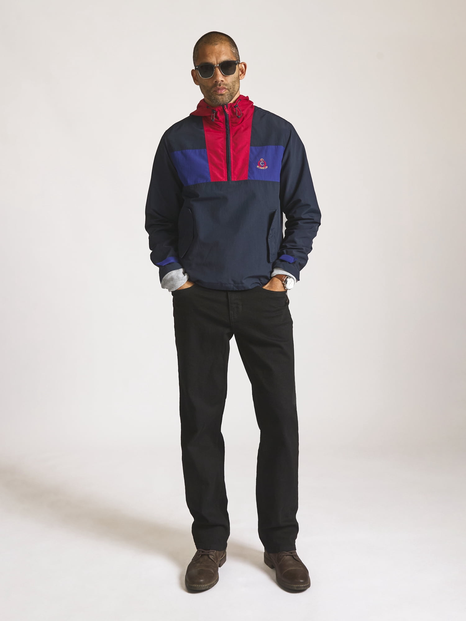 Chaps Men’s and Big Men’s Heritage Colorblocked Anorak, Sizes S–3XL