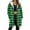 Green B, variant on Enjoytime Winter Coats for Women Striped Print Long Sleeve Hooded Zip Up Jacket Fall Fashion 2025 Casual Outerwear