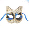 thumbnail image 2 of Máscara de fiesta de maquillaje para niños de Halloween Máscara de mascarada de media cara con grietas Fiesta temática de Halloween Máscara de cosplay, accesorio de maquillaje para baile (ga, 2 of 3