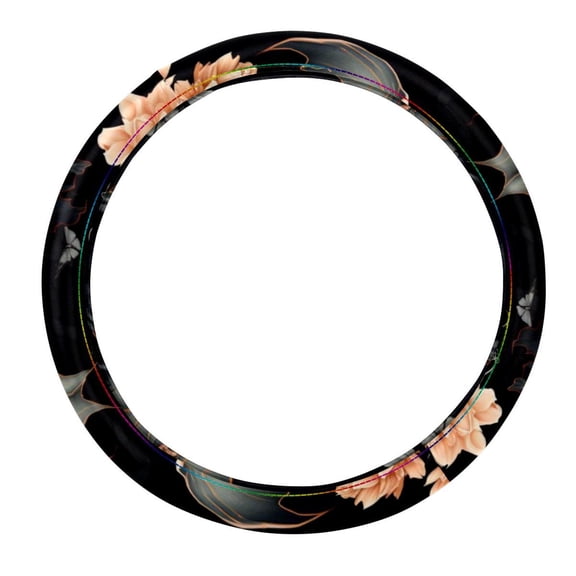 Bat Car Wheel Cover,14.5 Inch PVC Leather Auto Accessories Printing Steering Wheel Covers