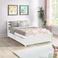 thumbnail image 2 of Bellemave Full Size Wood Platform Bed, Full Bed Frame with Headboard and 4 Drawers, Platform Bed for Boys, Girls, No Box Spring Needed ,White, 2 of 10