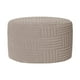 thumbnail image 1 of Funda elástica para taburete redondo tipo otomana, funda elástica redonda para tapicería Caqui, 1 of 9