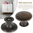 thumbnail image 3 of 12 Pack Antique Brass Cabinet Knobs, Round Dresser Knobs Kitchen Drawer Knob, Single Hole Cupboard Door Knob Dresser Drawer Pulls Handles, 3 of 6