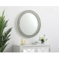 thumbnail image 3 of Elegant Decor MR52828 Miroir Rond 28 Po en Chevron - 18.5 x 18.5 x 0.16 Po, 3 of 3