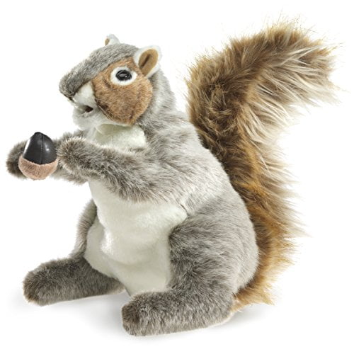Marionnette à main écureuil en peluche théâtre et les jeux d'enfants