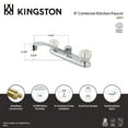 thumbnail image 5 of Kingston KB111 Americana Two-Handle 2-Hole 8" Centerset Kitchen Faucet in Polished Chrome, 5 of 5