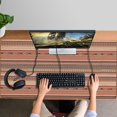 thumbnail image 4 of Long Mouse Pads for Desk,Brown Geometric Striped Pattern Desk Mats on Top Of Desks, Desk Mouse Pad Extra Large with 3mm Non-Slip Base and Stitched Edge for Gaming,Office,Work,Home 47.3"x23.6", 4 of 6