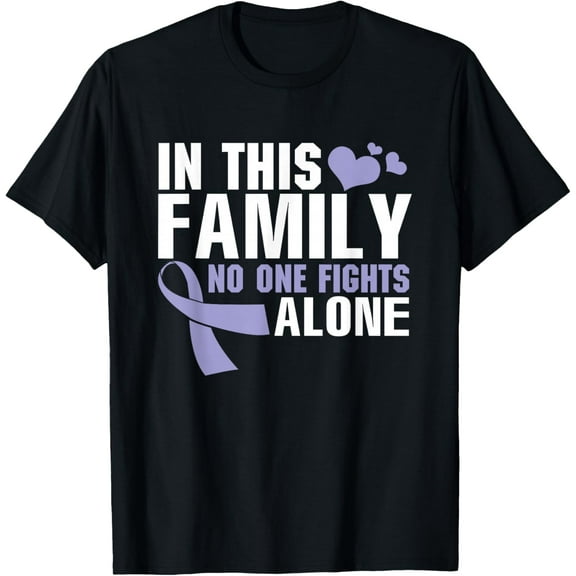 Playful Comfort Tee - In this family no one fights alone Cancer shirt T-Shirt