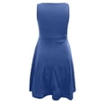 thumbnail image 5 of Ahabrexf Nightgowns for Women with Pockets V Neck Sleeveless Loose Mid Calf Sleepwear Gown 1Pc, 5 of 7