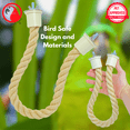 thumbnail image 2 of Bonka Bird Toys 2663 24" Sisal Rope Perch Natural Easy Install Parrot Cage Toy, 2 of 7